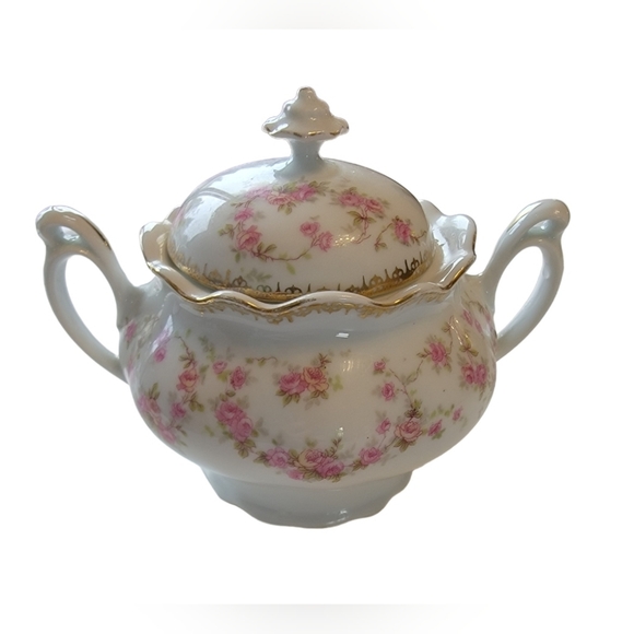 Vintage MZ Altrohlau Bridal Roseff Sugar Bowl 1910 over 100 years old - Picture 7 of 12